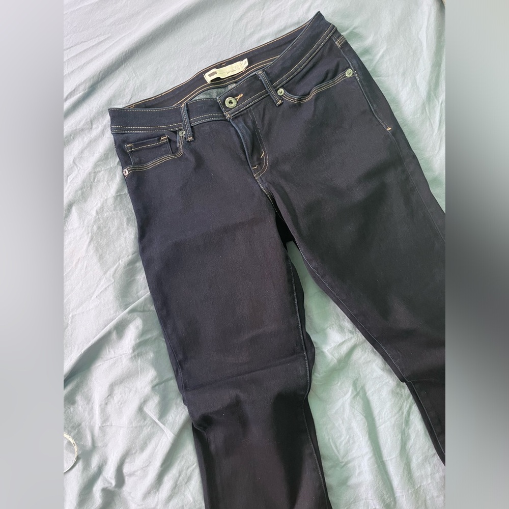 Levi Curvy 529 Skinny Leg Dark Blue - Picture 2 of 9